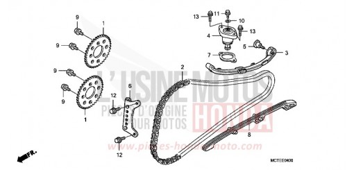 CHAINE A CAMES/TENDEUR FJS600A7 de 2007